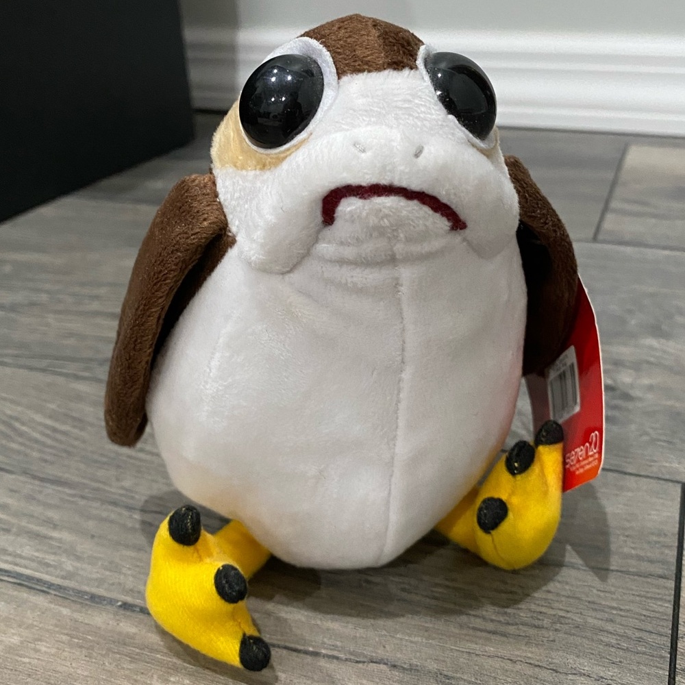 Star Wars Brown and White Porg Plush Toy